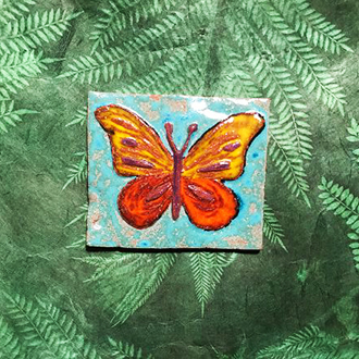 Fliese Motiv Schmetterling
