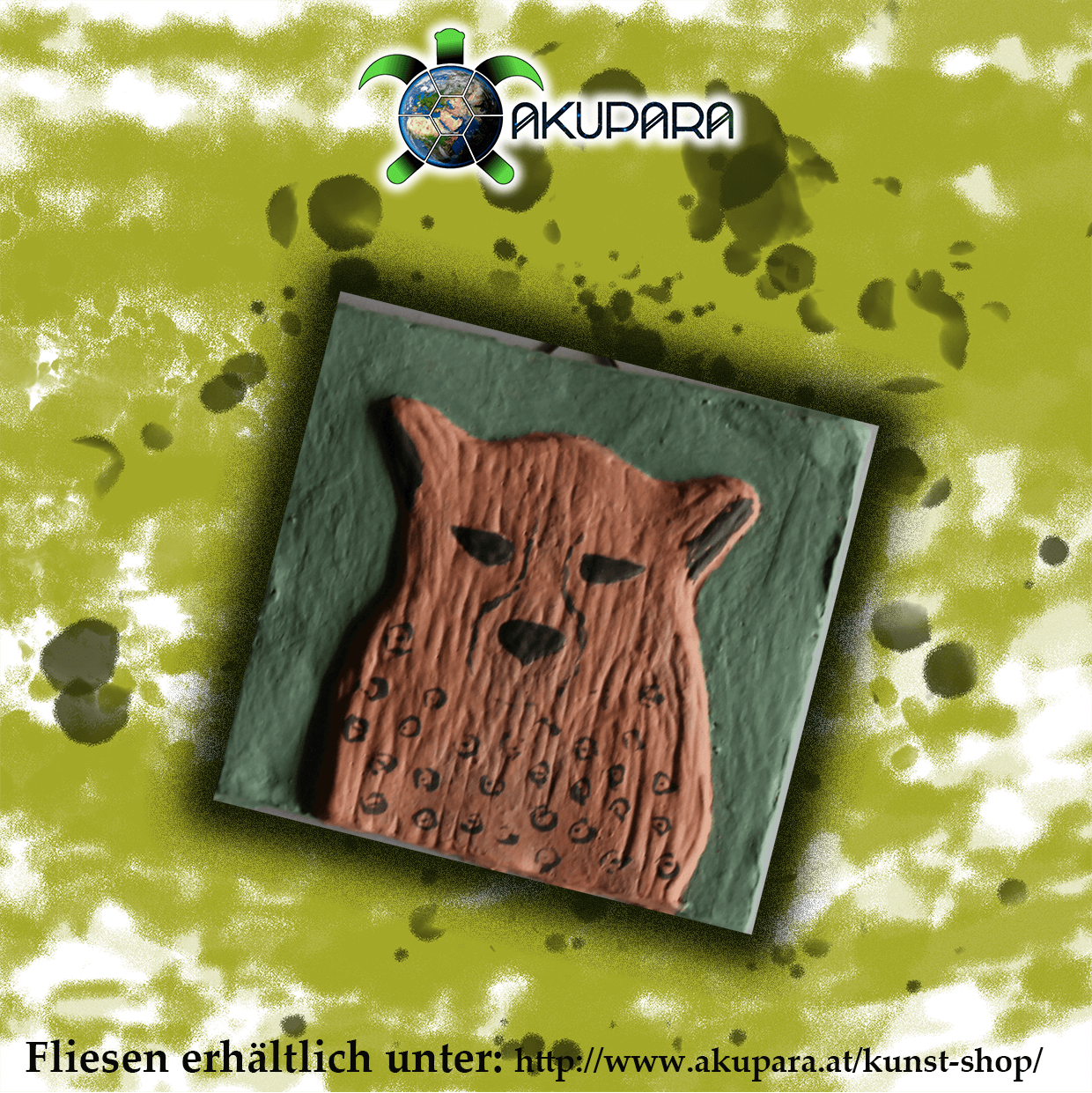 AKUPARA-Tierschutz-Artenschutz-Natruschutz-oesterreich-kunst-shop-fliese-gepard Fliesenmotiv Gepard