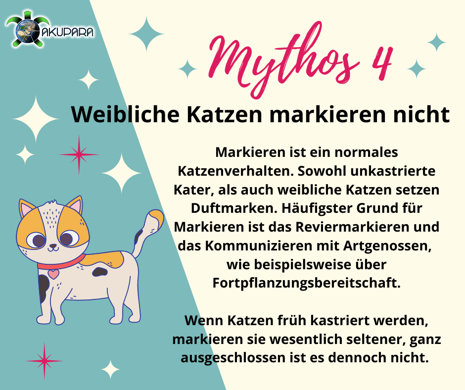 Mythos 4 - Weibliche Katzen markieren nicht